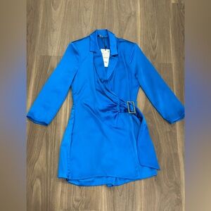 ZARA Satin Jumpsuit Blazer - NWT/Size: S